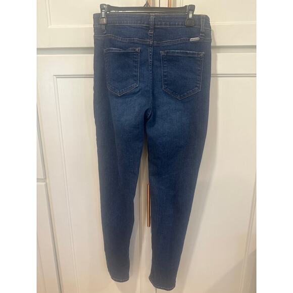 Kancan Mid rise skinny jean size 9 28 ankle dark wash casual - Picture 5 of 7